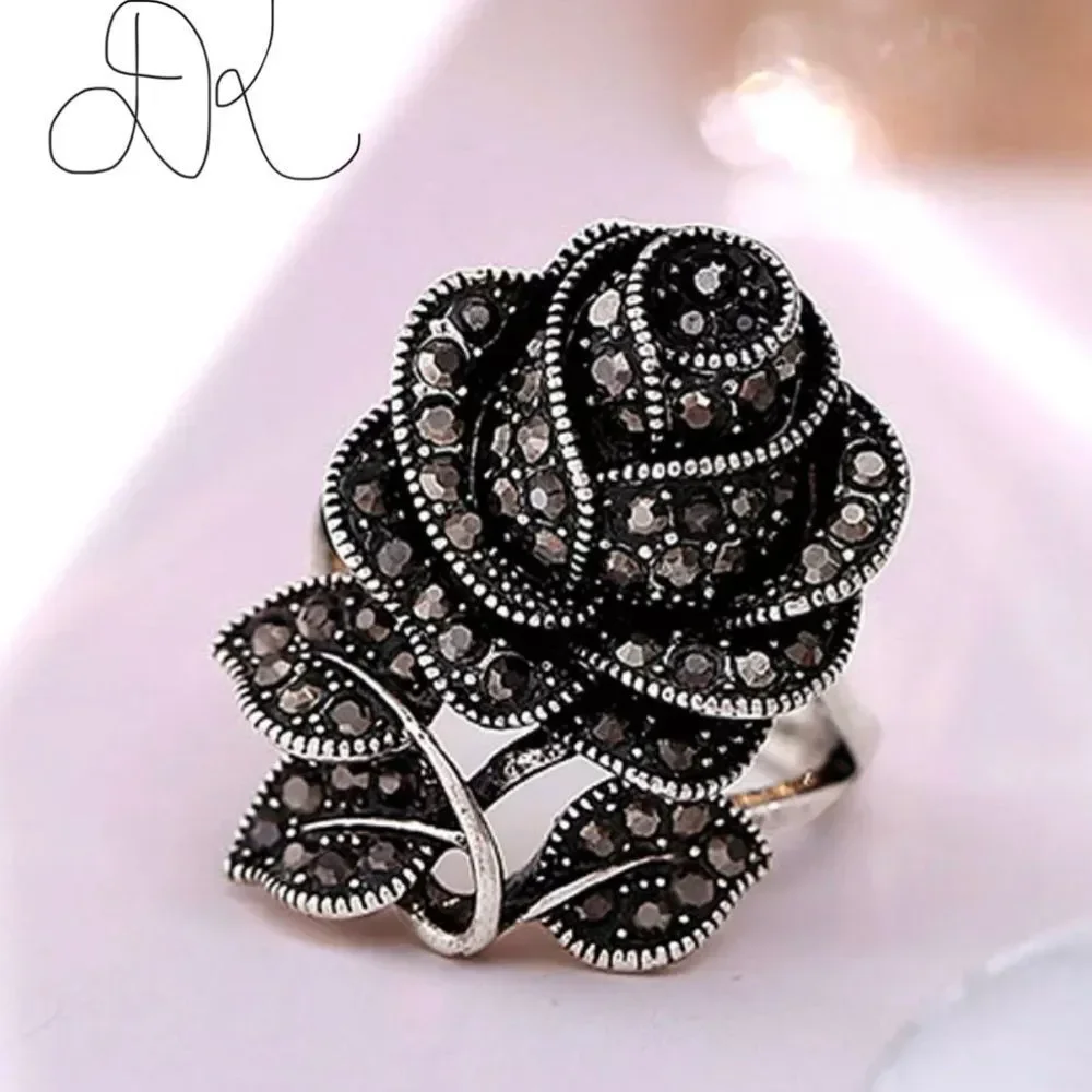 Luxury Crystal Zircon Wedding Ring Sz 6